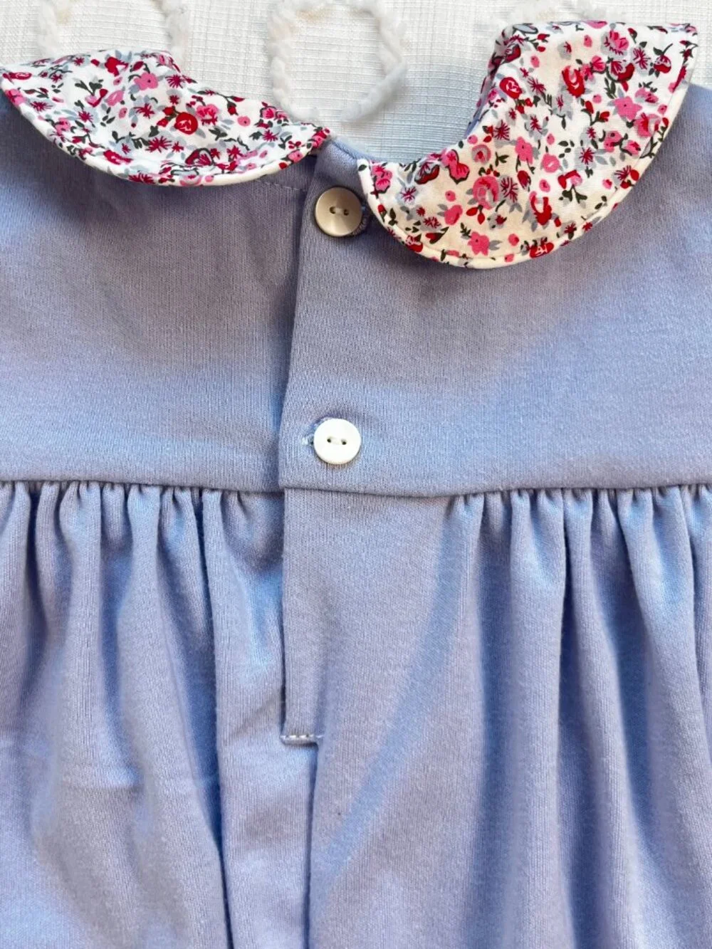 Remember Nguyen RN Baby Bubble Romper 2T Floral Print Peter Pan Collar